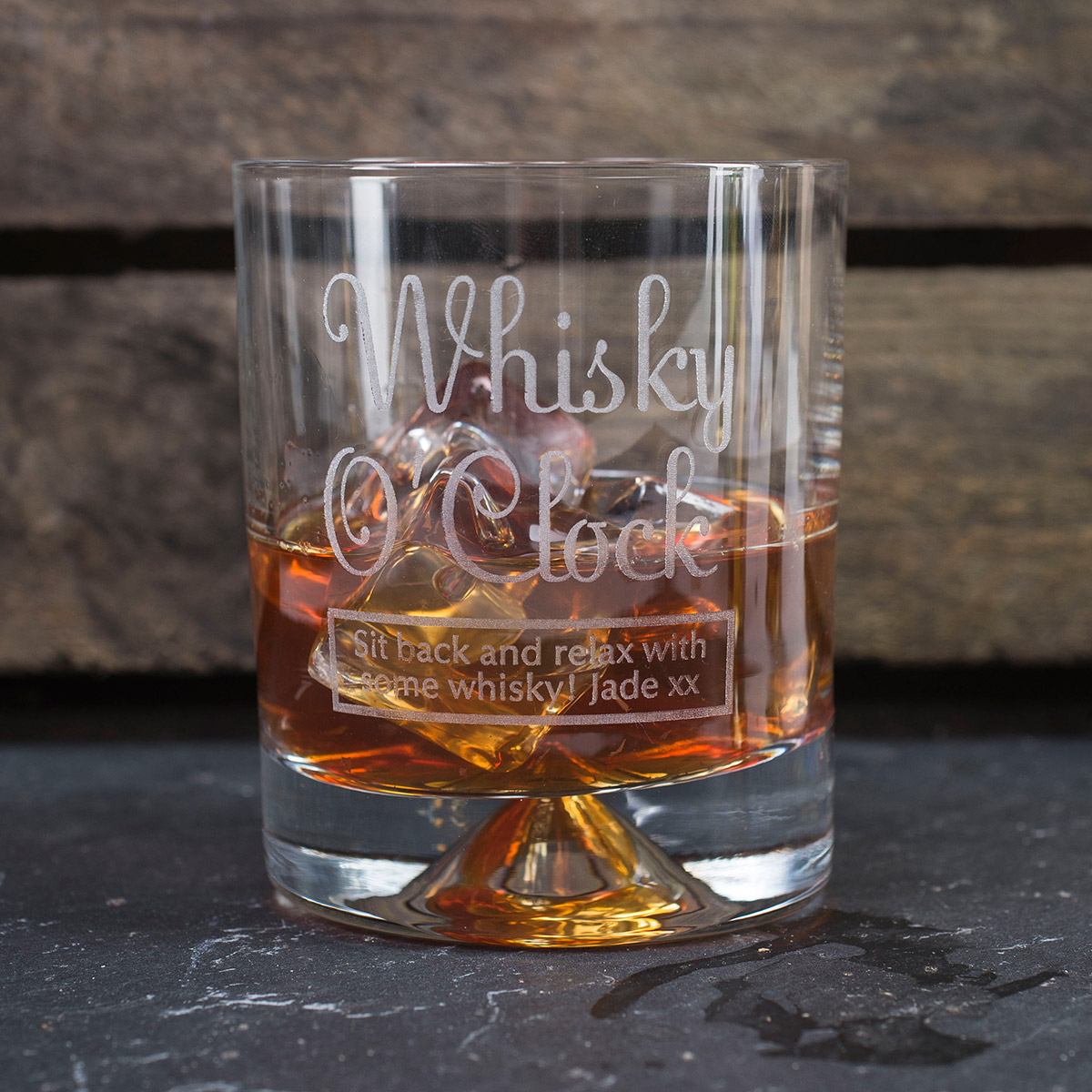 Personalised Whisky Tumbler - Whisky O'Clock