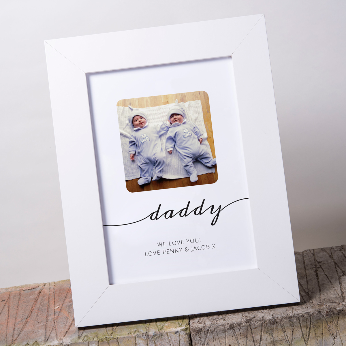 Photo Upload Framed Print - Daddy