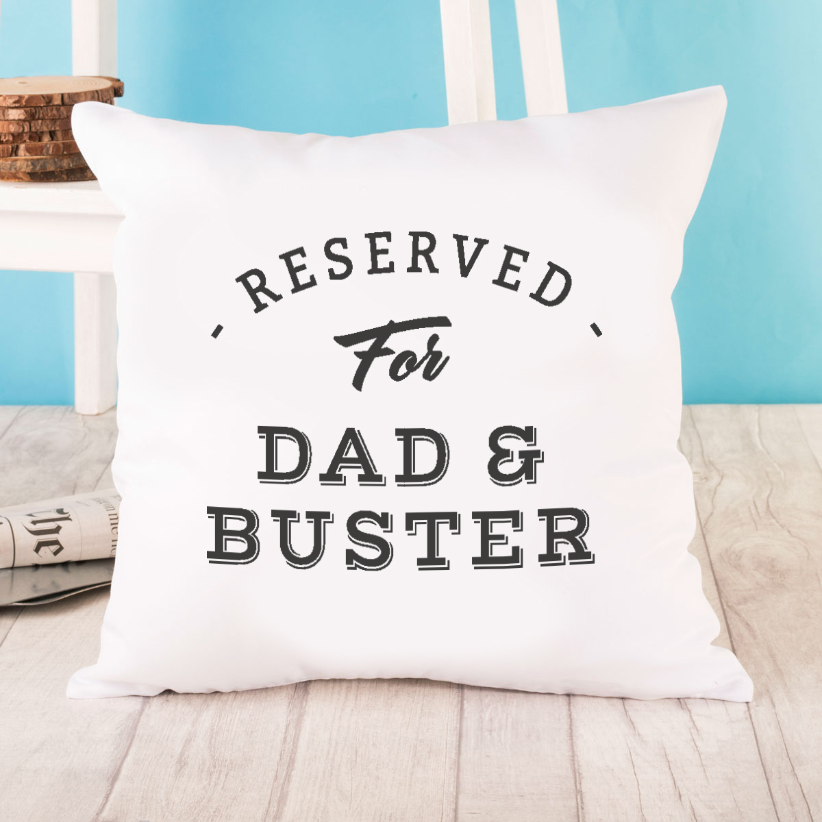 Personalised Cushion - Reserved For Me & ...