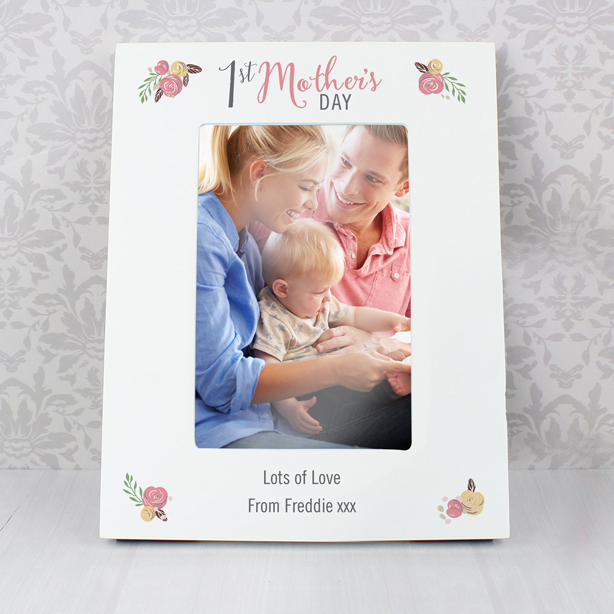 Personalised Photo Frame -  Floral Bouquet 1st Mother's Day