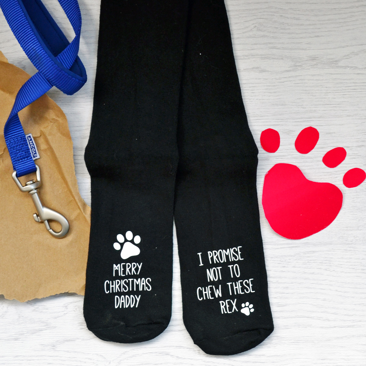 Personalised From The Dog Christmas Socks