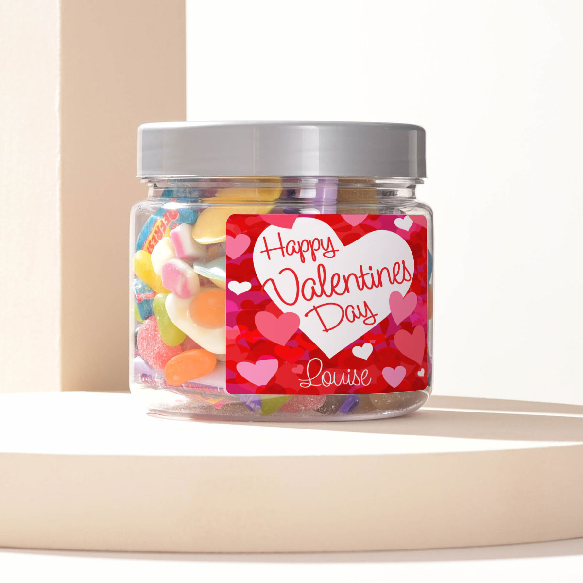 Personalised Retro Sweet Jar - Happy Valentine's Day