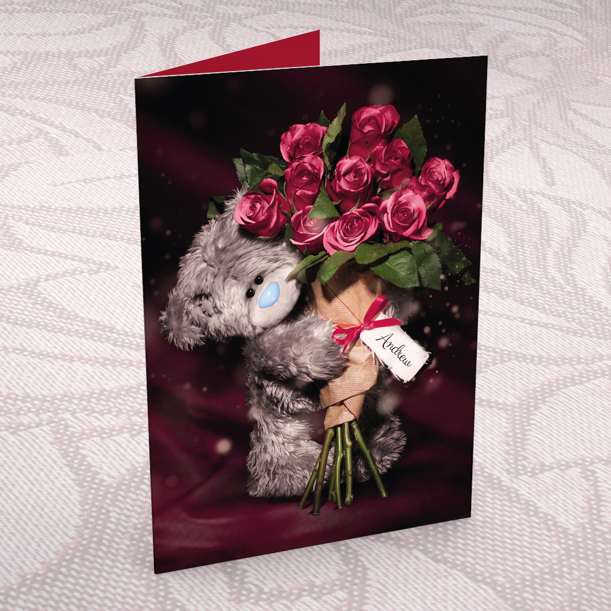 Personalised Me to You Card - Flowers