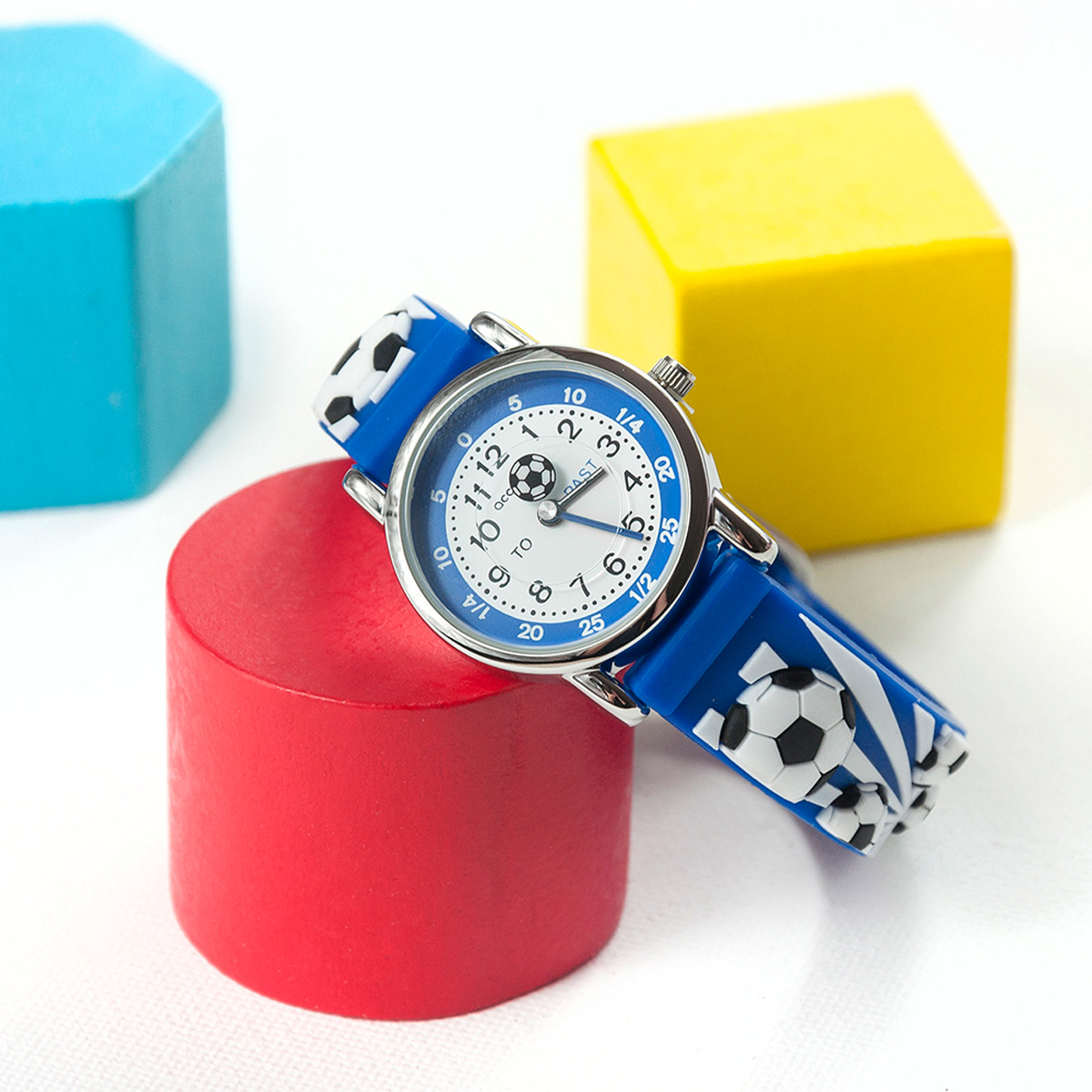 Personalised Children's Blue Football Watch