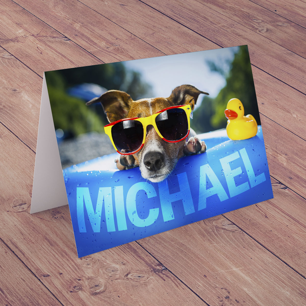Personalised Card - Summer Dog
