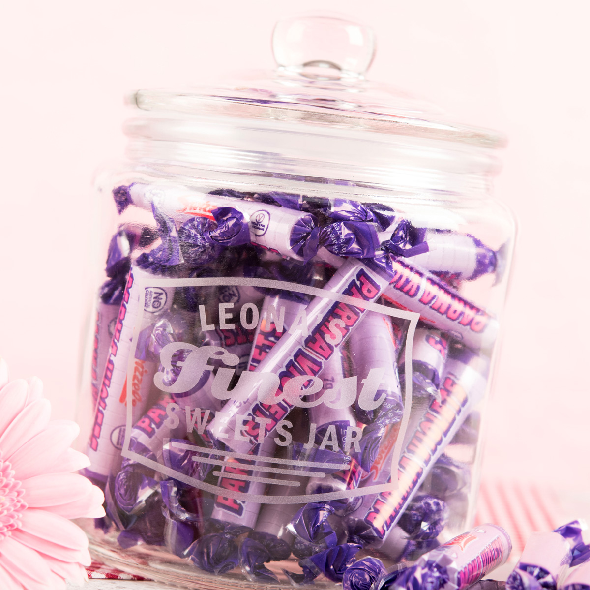 Personalised Glass Jar - Finest Sweets