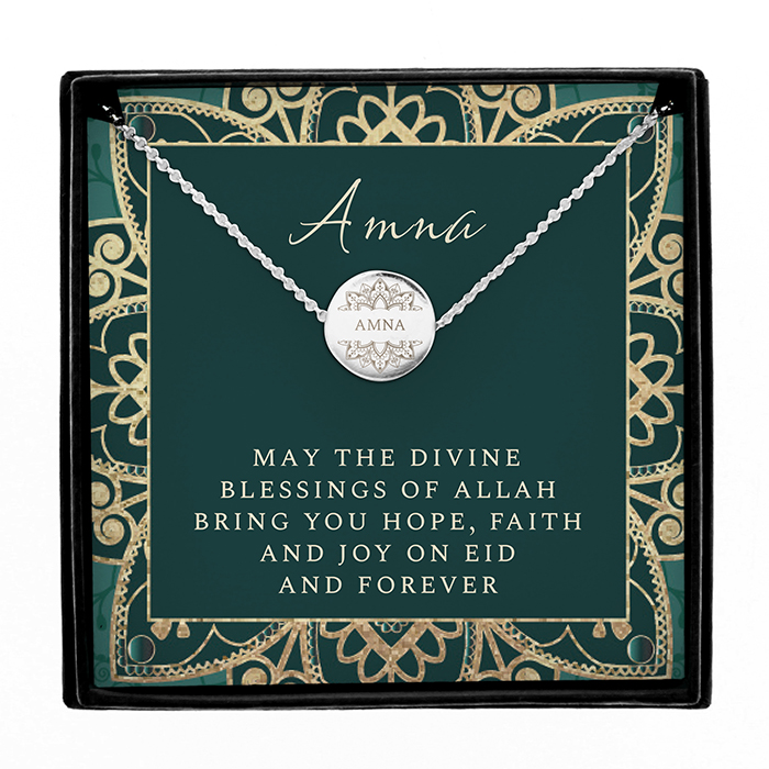 Personalised Sentiment Eid and Ramadan Necklace