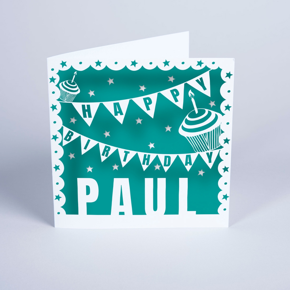 Personalised Card - Papercut Effect Birthday