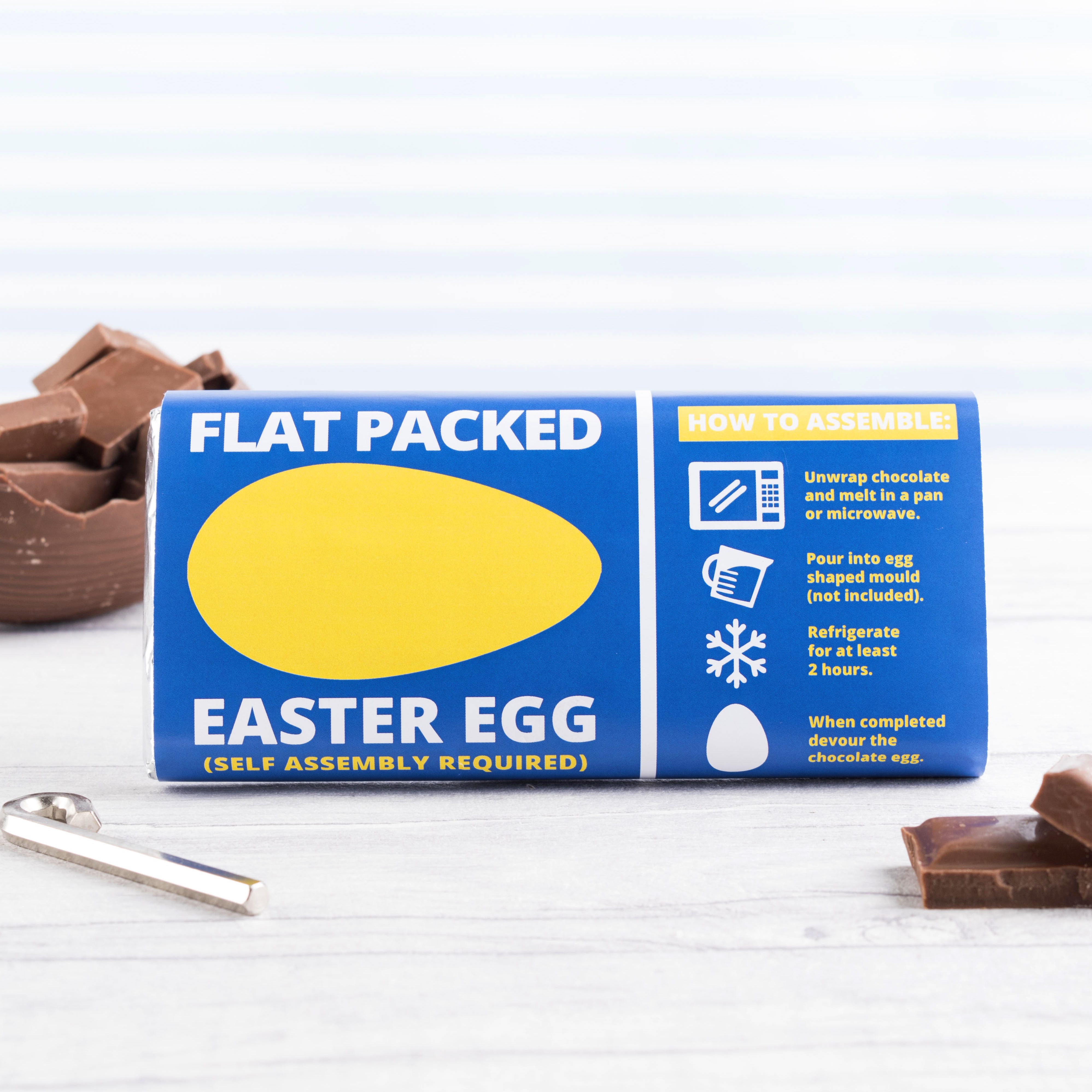 Personalised Chocolate Bar - Flat Packed Easter Egg