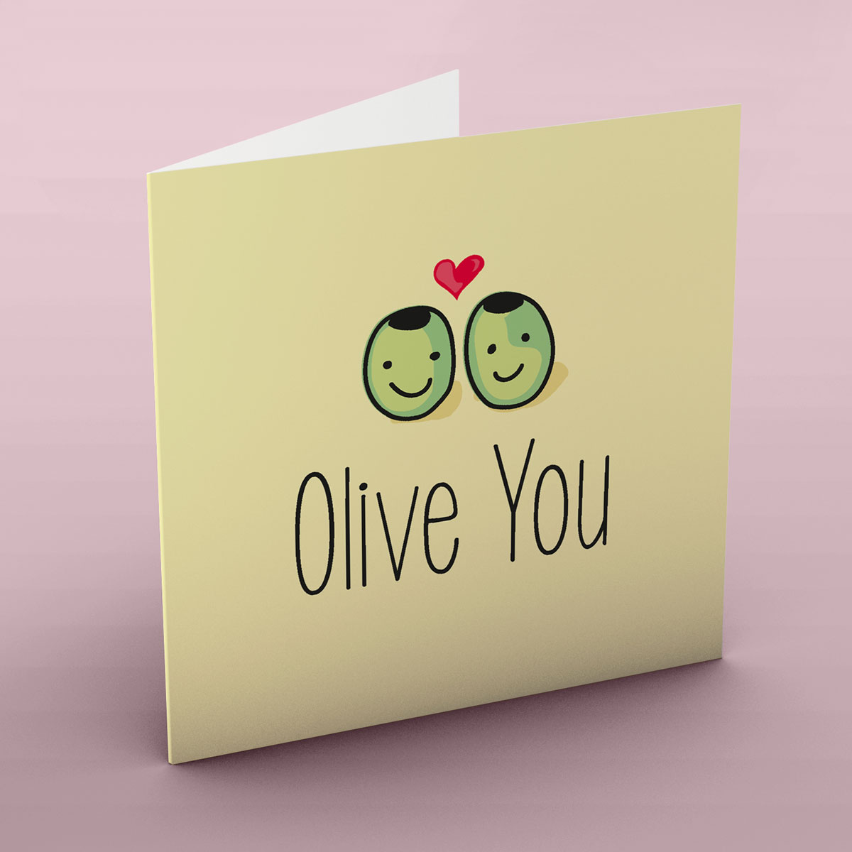 Personalised Card - Olive You