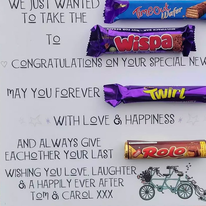 Personalised Engagement Chocolate Board