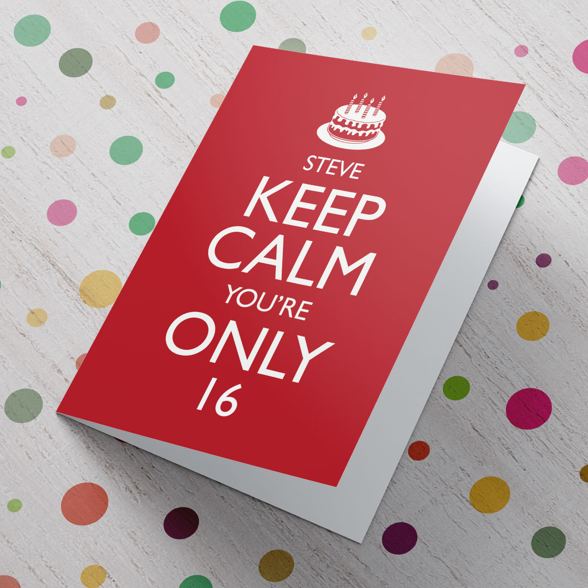 Personalised Keep Calm Card - Birthday