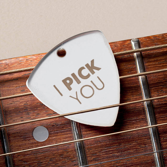 Engraved Guitar Plectrum - I Pick You