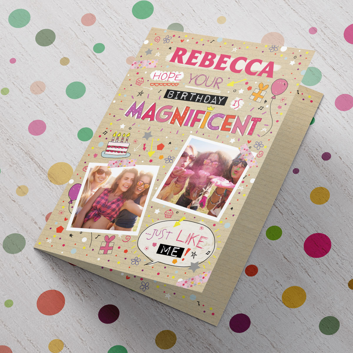Personalised Photo Upload Birthday Card - Magnificent Like Me