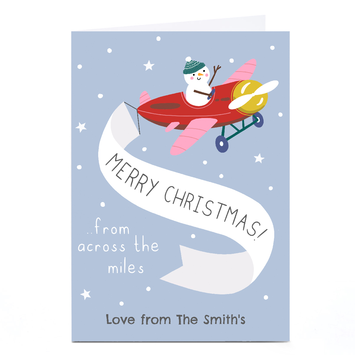 Personalised Zoe Spry Christmas Card - Across the Miles
