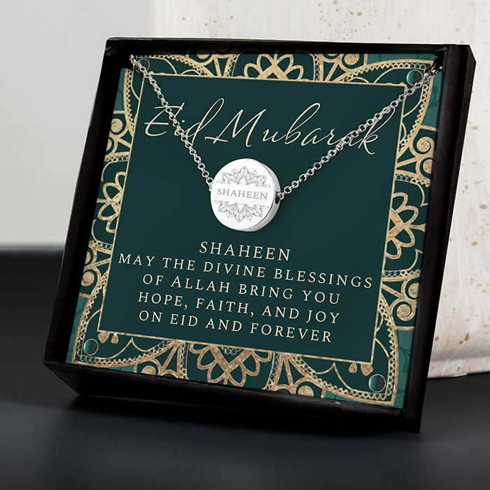 Personalised Sentiment Eid and Ramadan Necklace