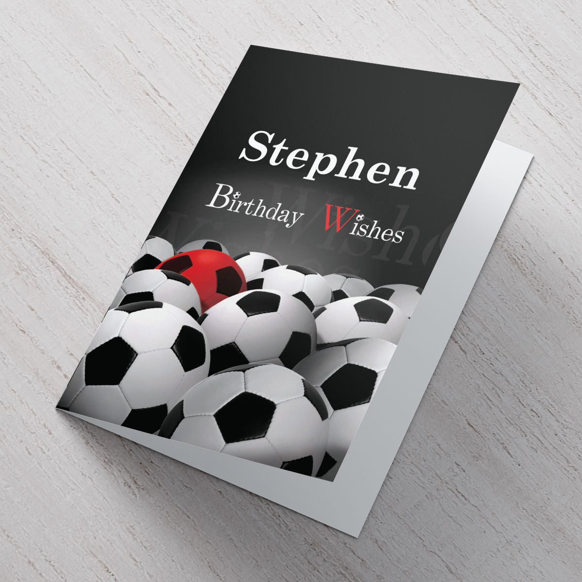 Personalised Card - Footballs, Footballs, Footballs
