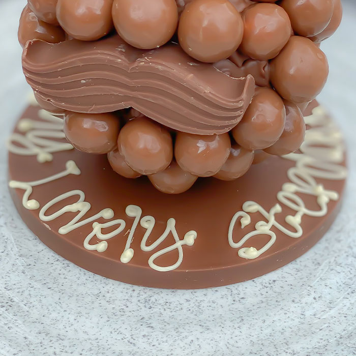Personalised Malteser® Head with Hat and Moustache