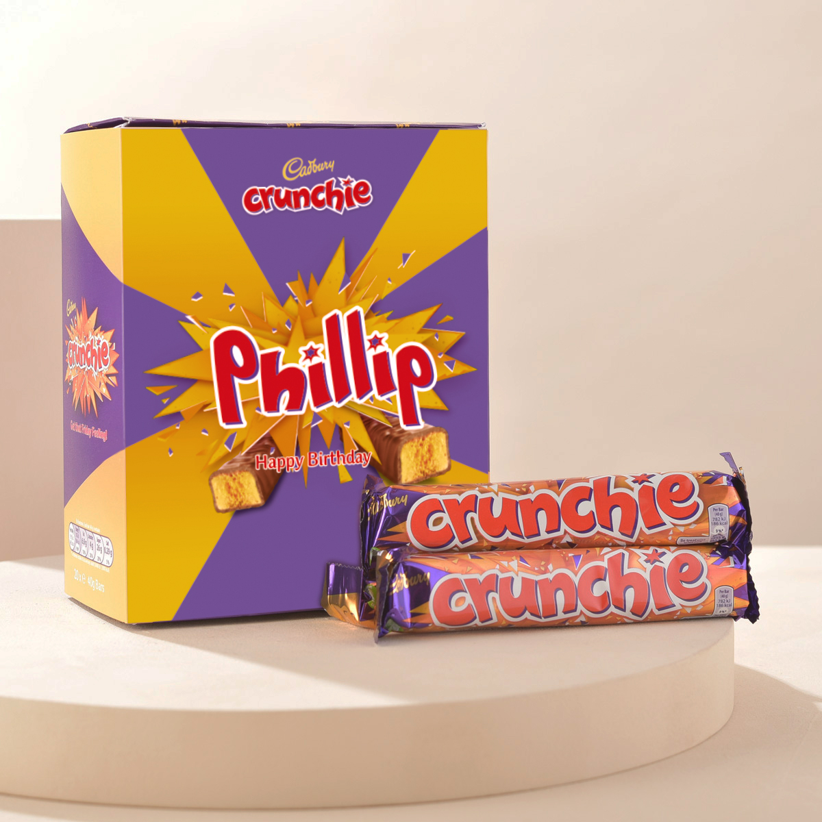 Personalised Crunchie Box - 20 Bars