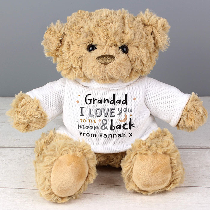 Personalised I Love You To The Moon And Back Teddy Bear