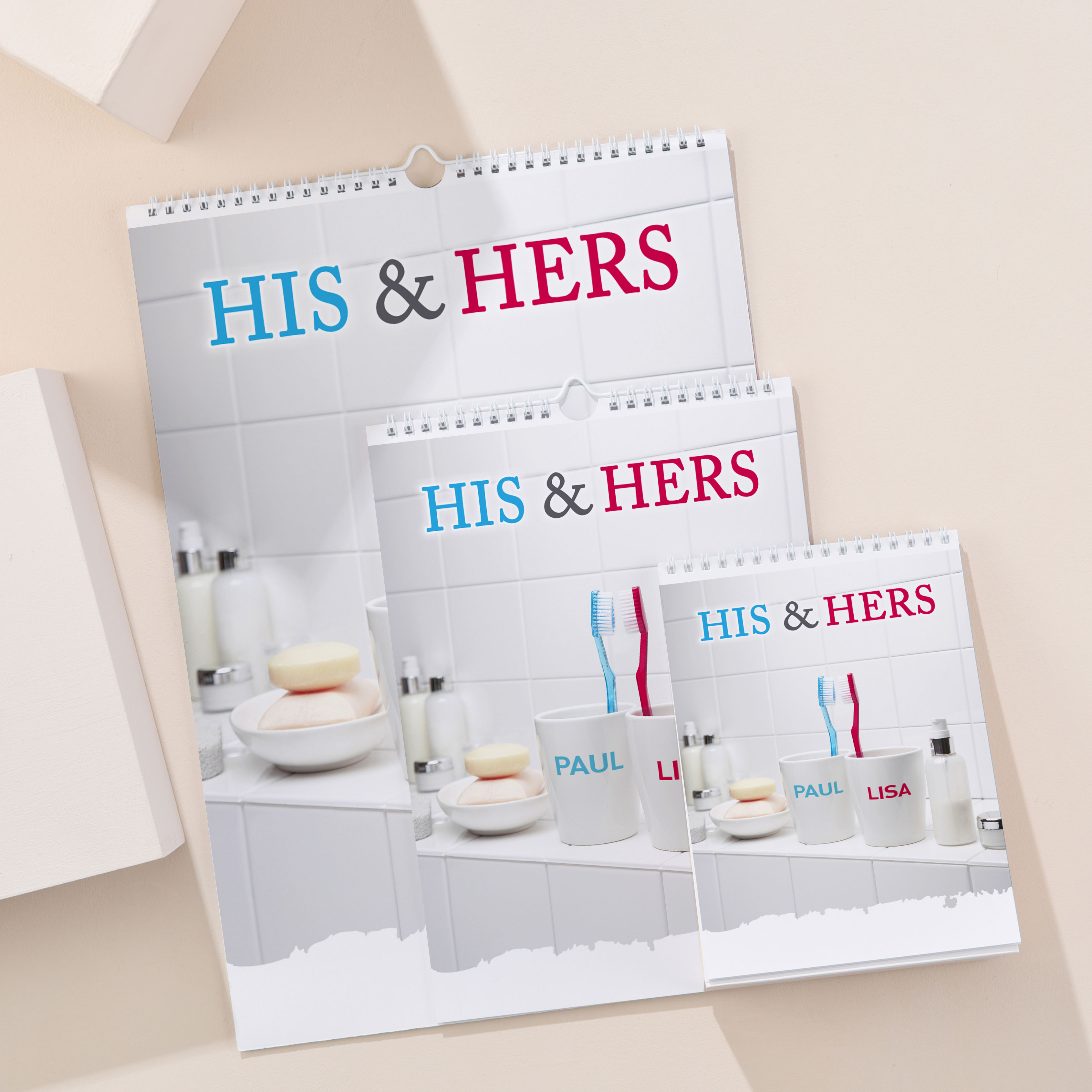 Personalised His and Hers Calendar - 1st Edition