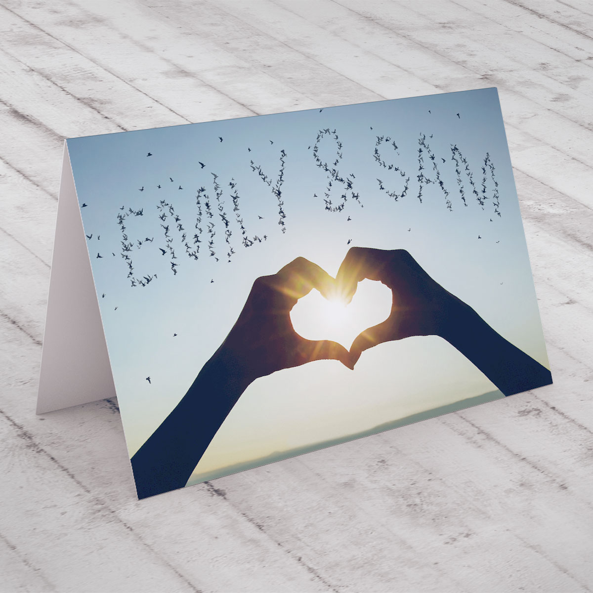 Personalised Card - Sun In Heart