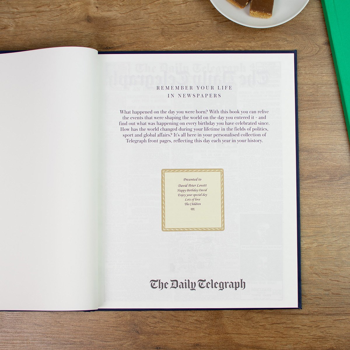 Personalised Telegraph Newspaper Book - Birthday Edition