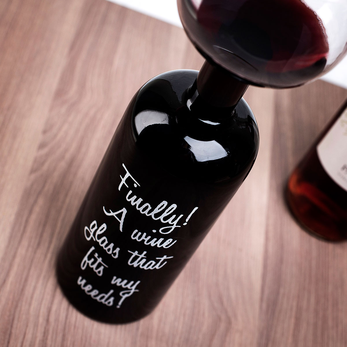 Wine Bottle Glass - Finally A Wine Glass That Fits My Needs