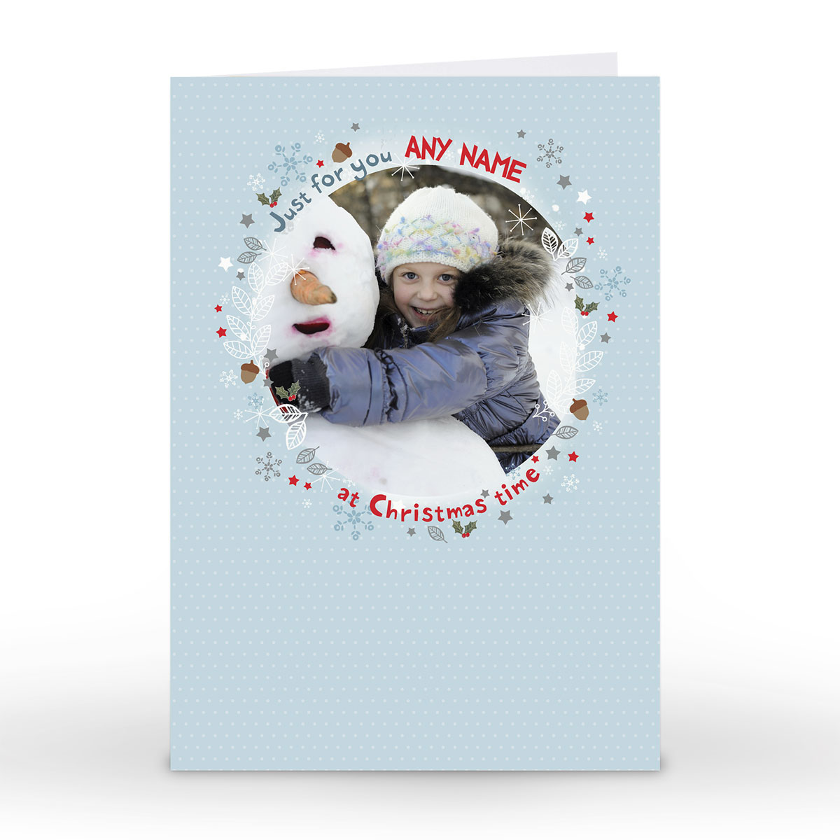 Photo Upload Christmas Card - Just For You