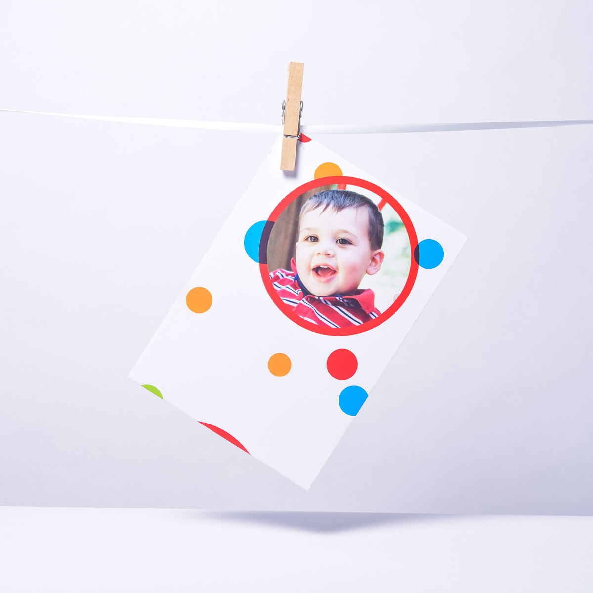 Photo Upload Wrapping Paper - Circles & Spots