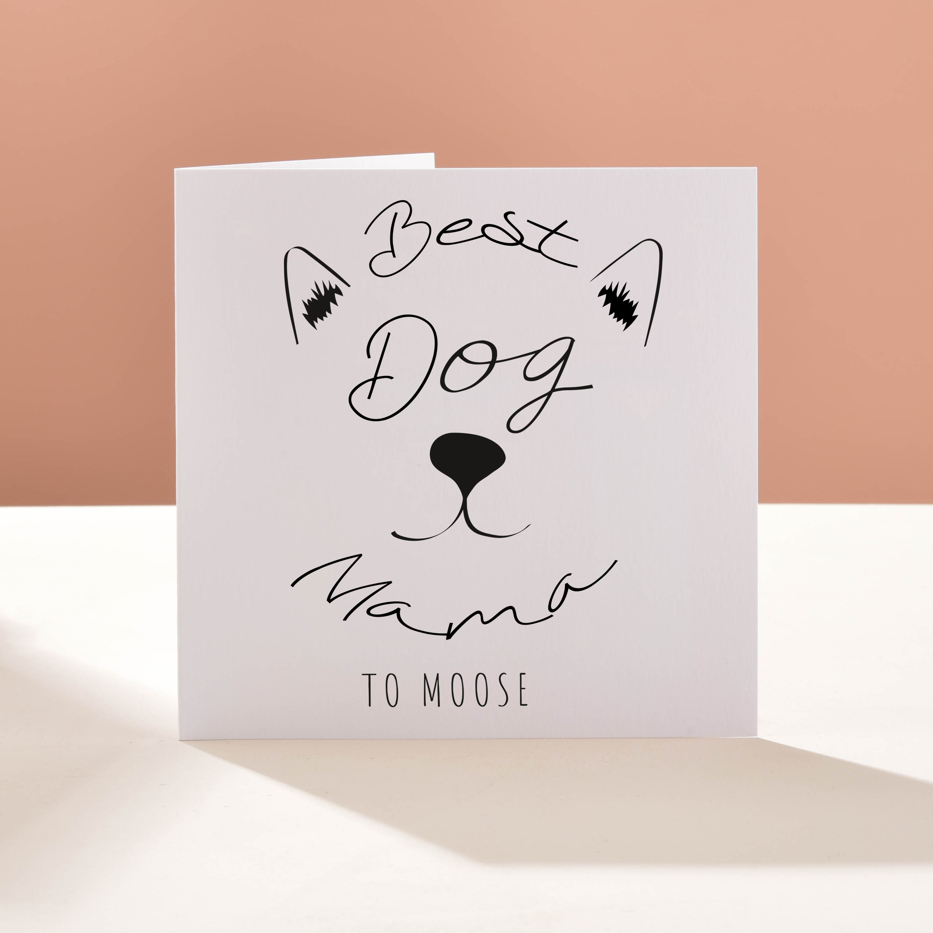 Personalised Card - Best Dog Mama