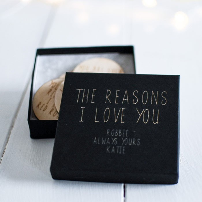 Personalised Box & Tokens - Reasons Why I Love You