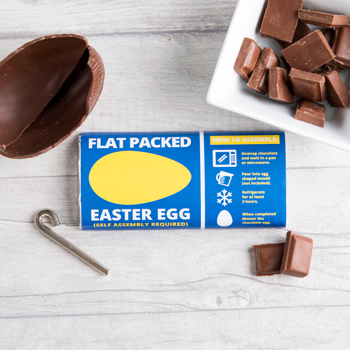 Personalised Chocolate Bar - Flat Packed Easter Egg