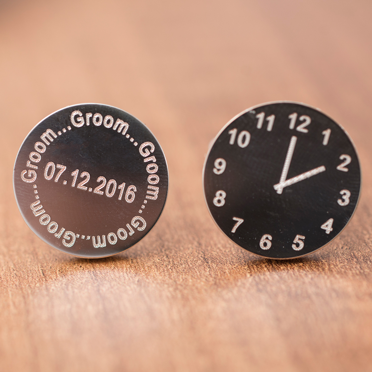 Personalised Special Time Wedding Cufflinks