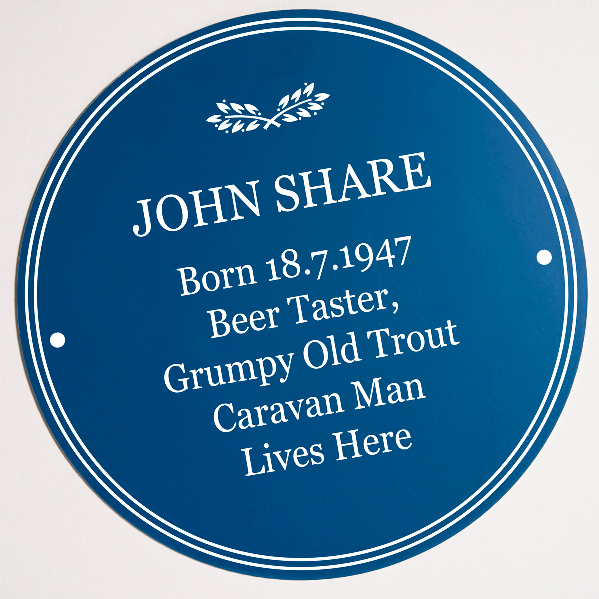 Personalised Heritage Blue Plaque