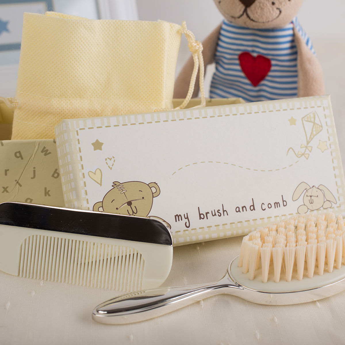 Personalised Baby Brush and Comb Set