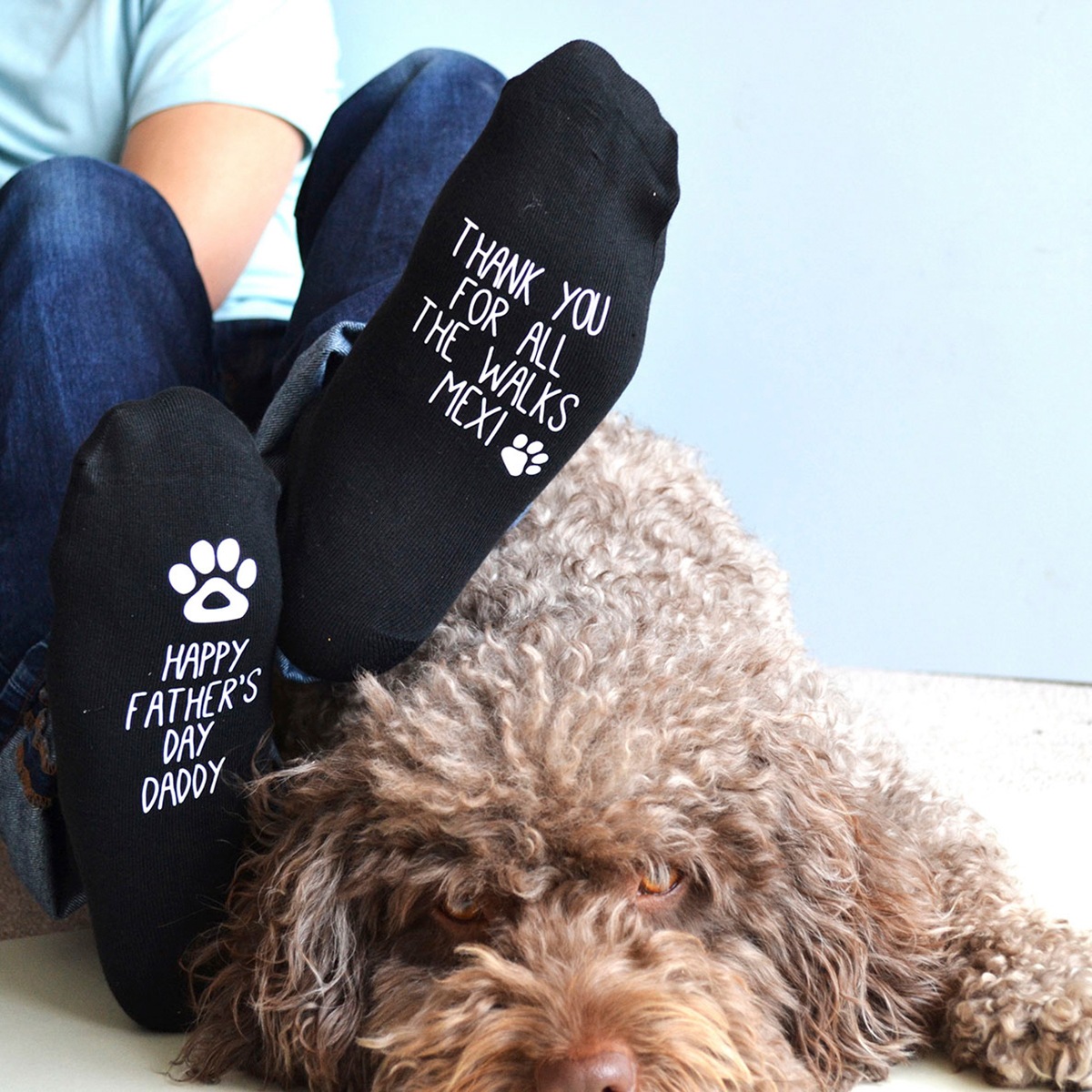 Personalised Socks - Father's Day From The Dog