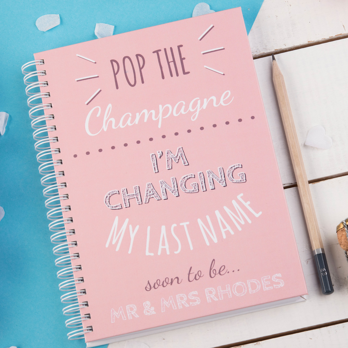 Personalised Notebook - I'm Changing My Last Name