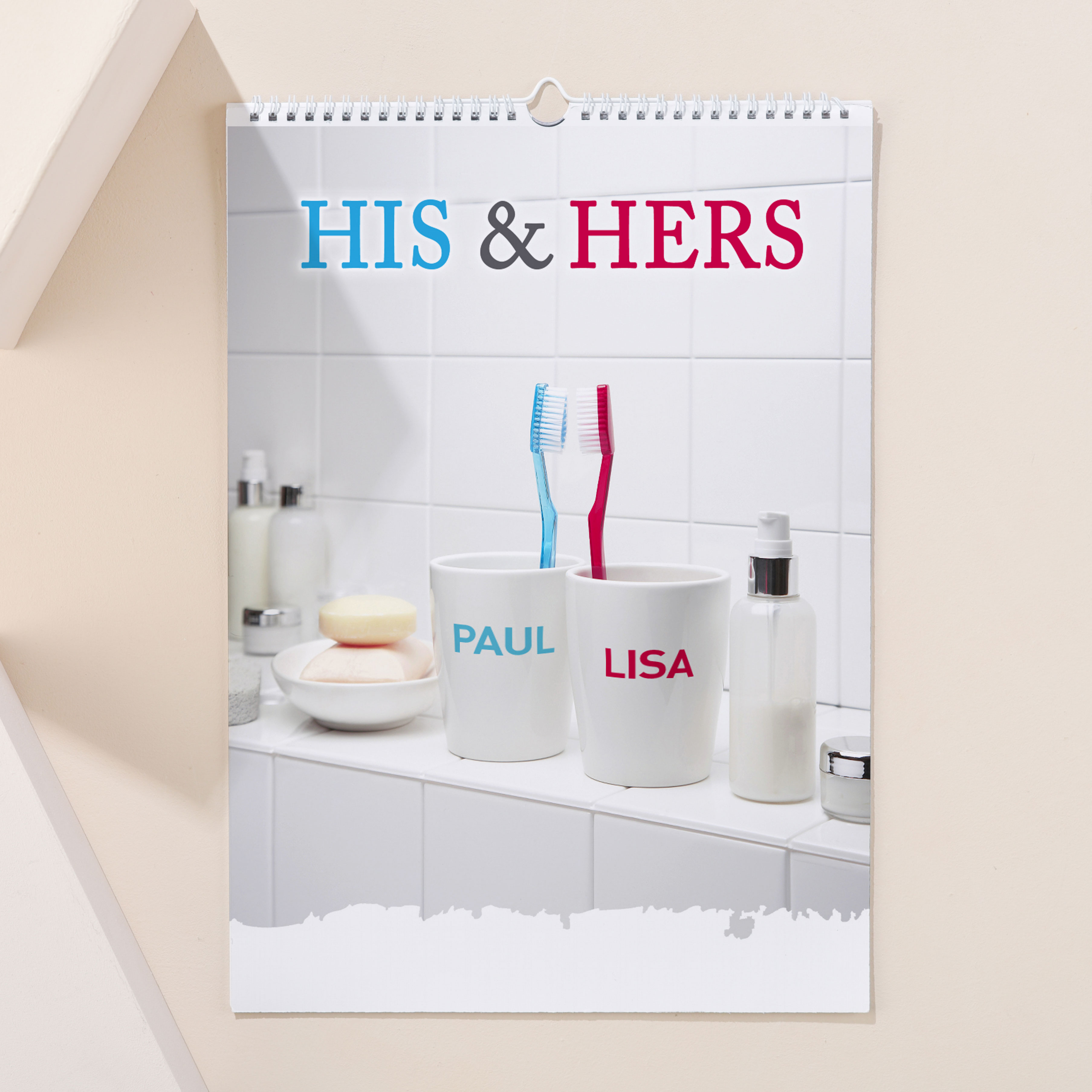 Personalised His and Hers Calendar - 1st Edition