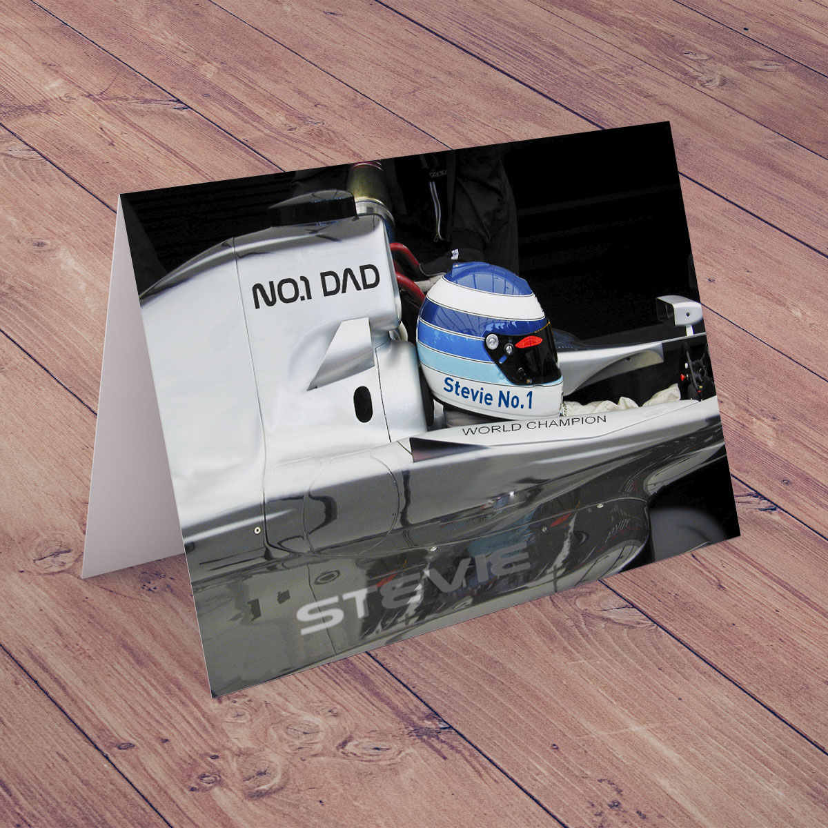 Personalised Card - No.1 Dad - Formula One