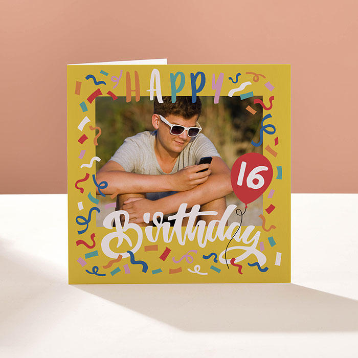 Photo Upload Card - 16th Birthday
