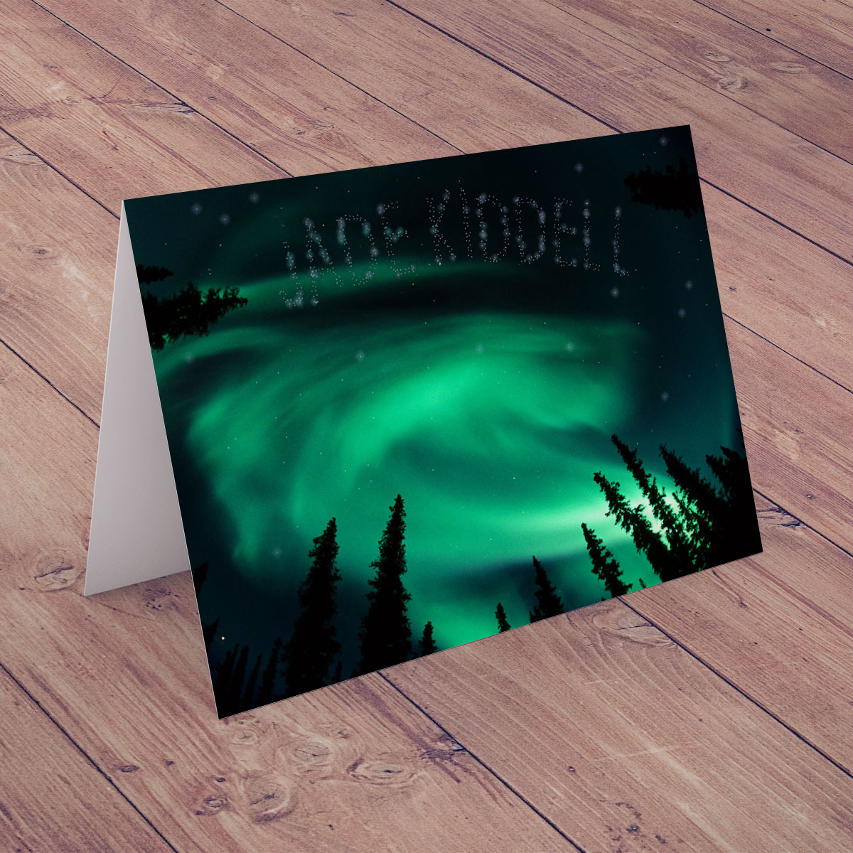 Personalised Card - Northern Lights