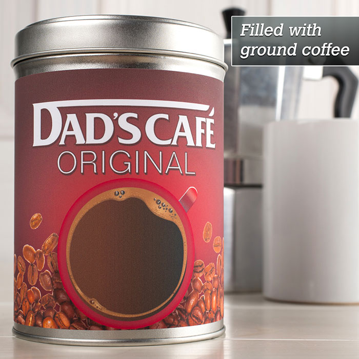 Personalised Coffee Tin - Dad's Cafe