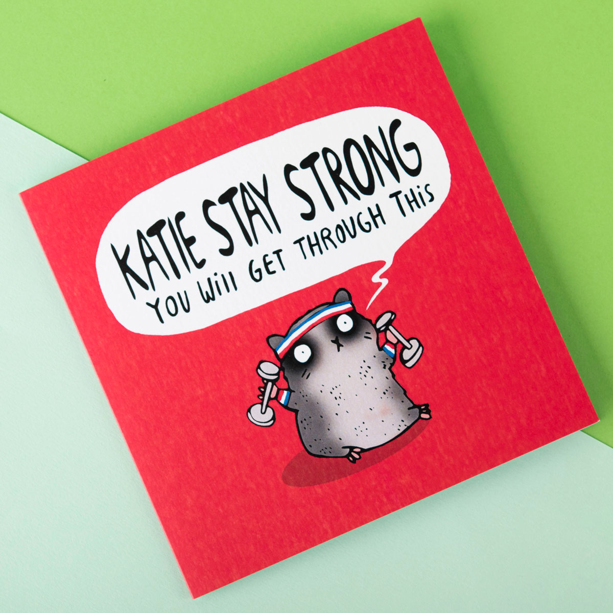 Personalised Katie Abey Card - Stay Strong