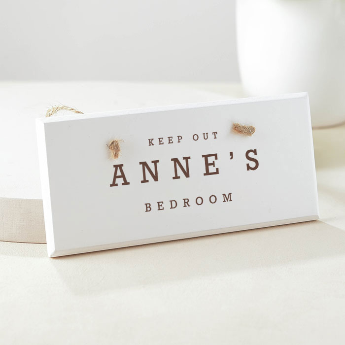 Create Your Own - Personalised Hanging White Wooden Sign