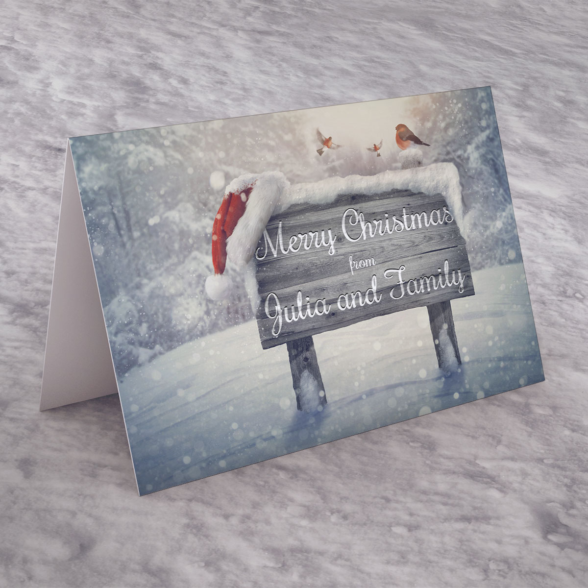 Personalised Card - Christmas Sign