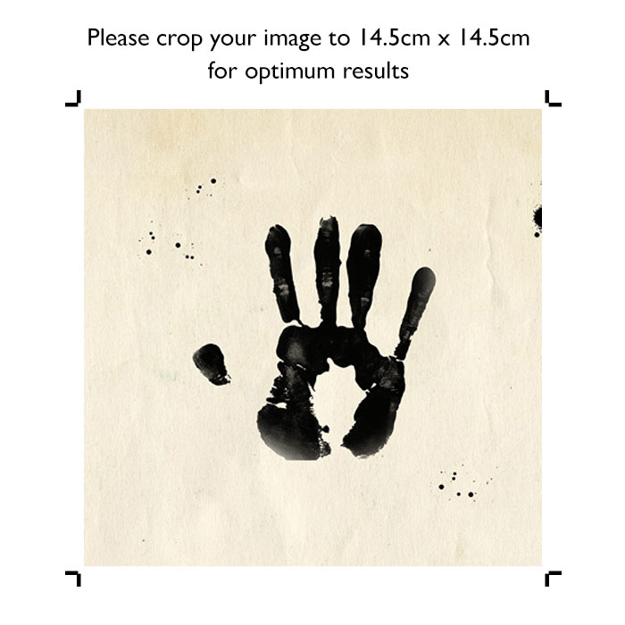 Photo Upload Landscape Framed Print - Baby's Handprint