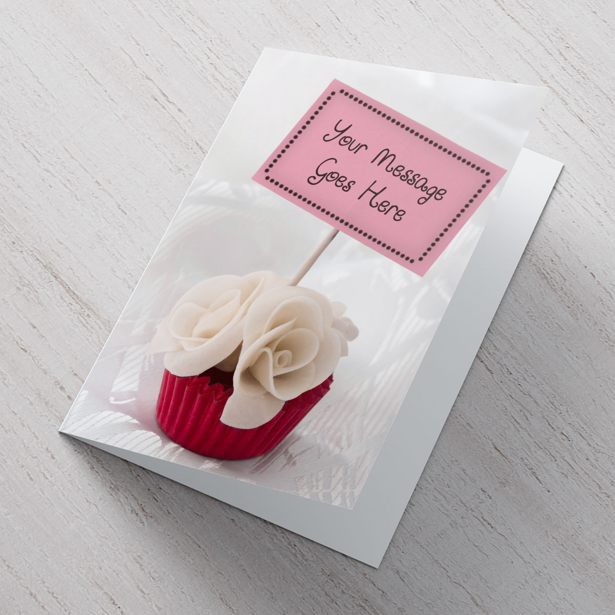 Personalised Card - Cupcake Sign