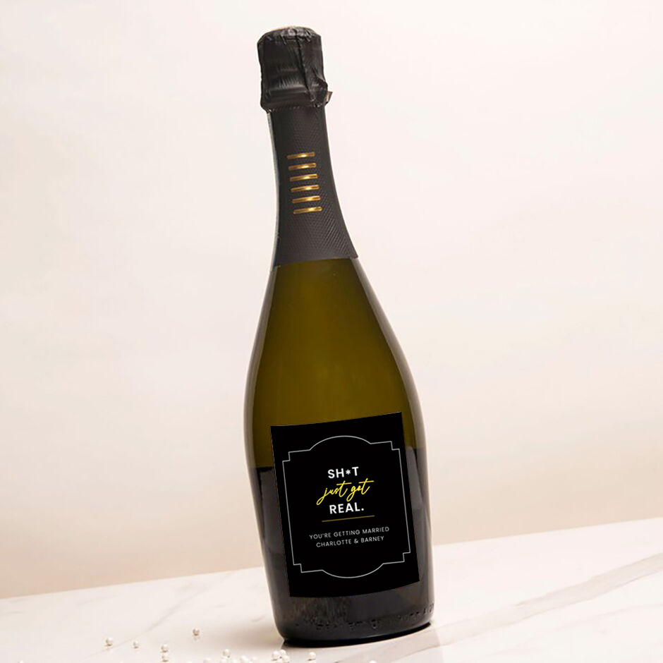 Personalised Prosecco - Sh*t Just got Real