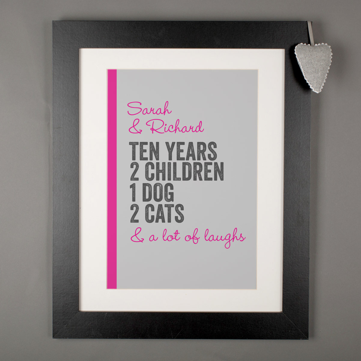 Personalised Framed Print - Couple's Life